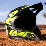 CASCO NIÑO IMR MX WOLF AMARILLO - Imagen 3